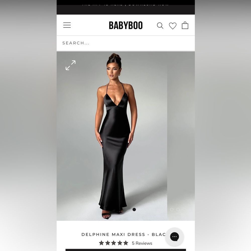 Babyboo Delphine Satin Maxi Dress